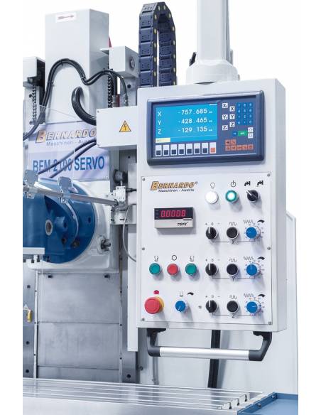 Masina de frezat cu batiu Bernardo BFM 2100 Servo cu indicator de pozitie 3-axe ES-12 H